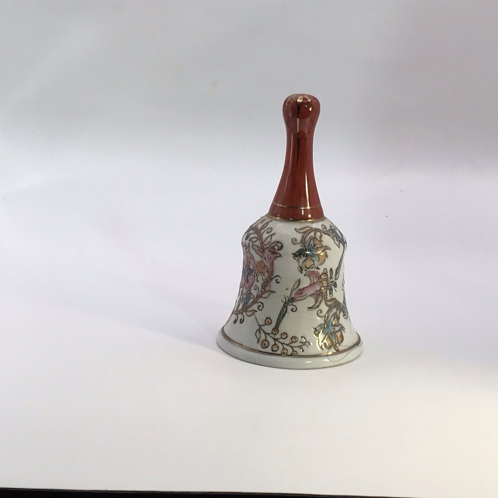 Vintage Fitz & Floyd Decorative Ceramic Bell 5" Tall - Picture 4 of 8